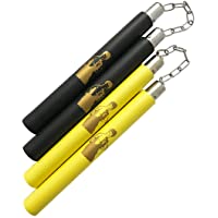Fayscingo 2 Pack Artes Marciales Nunchucks de Espuma Práctica de Seguridad Entrenamiento Nunchaku- Bruce Lee
